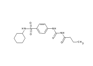 N-[({4-[(cyclohexylamino)sulfonyl]phenyl}amino)carbonothioyl]butanamide