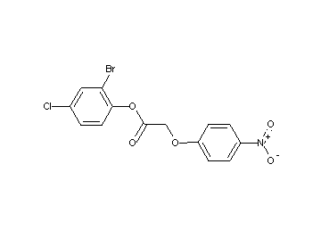 2-bromo-4-chlorophenyl (4-nitrophenoxy)acetate