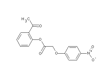 2-acetylphenyl (4-nitrophenoxy)acetate