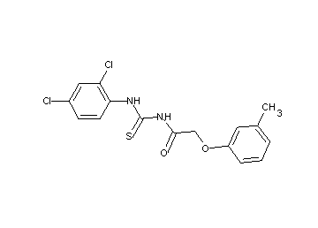N-{[(2,4-dichlorophenyl)amino]carbonothioyl}-2-(3-methylphenoxy)acetamide