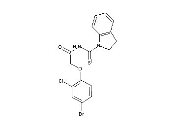 2-(4-bromo-2-chlorophenoxy)-N-(2,3-dihydro-1H-indol-1-ylcarbonothioyl)acetamide