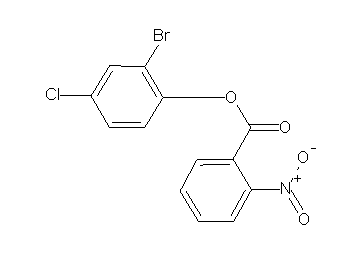 2-bromo-4-chlorophenyl 2-nitrobenzoate - Click Image to Close