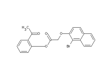 2-acetylphenyl [(1-bromo-2-naphthyl)oxy]acetate