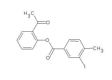 2-acetylphenyl 3-iodo-4-methylbenzoate