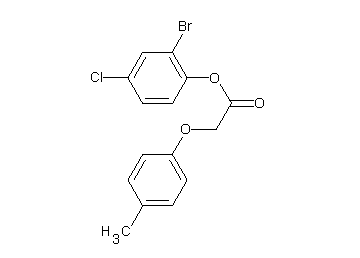 2-bromo-4-chlorophenyl (4-methylphenoxy)acetate