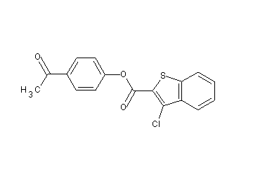 4-acetylphenyl 3-chloro-1-benzothiophene-2-carboxylate
