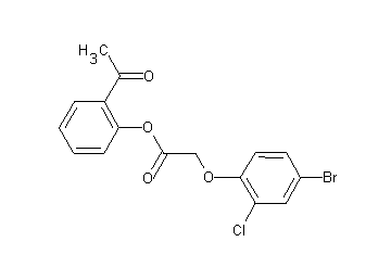 2-acetylphenyl (4-bromo-2-chlorophenoxy)acetate