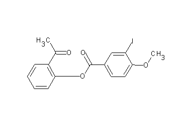 2-acetylphenyl 3-iodo-4-methoxybenzoate