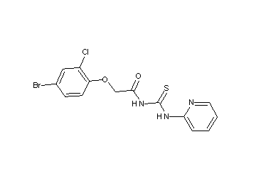 2-(4-bromo-2-chlorophenoxy)-N-[(2-pyridinylamino)carbonothioyl]acetamide