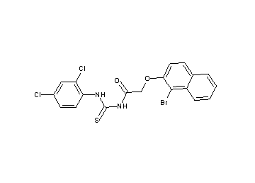 2-[(1-bromo-2-naphthyl)oxy]-N-{[(2,4-dichlorophenyl)amino]carbonothioyl}acetamide - Click Image to Close