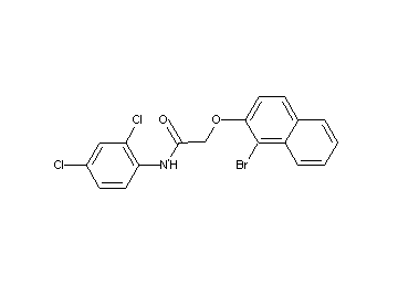 2-[(1-bromo-2-naphthyl)oxy]-N-(2,4-dichlorophenyl)acetamide