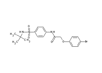 2-(4-bromophenoxy)-N-{4-[(tert-butylamino)sulfonyl]phenyl}acetamide