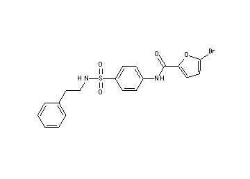 5-bromo-N-(4-{[(2-phenylethyl)amino]sulfonyl}phenyl)-2-furamide - Click Image to Close