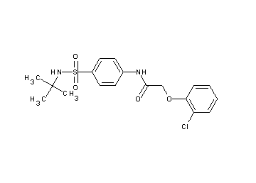 N-{4-[(tert-butylamino)sulfonyl]phenyl}-2-(2-chlorophenoxy)acetamide