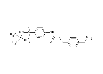 N-{4-[(tert-butylamino)sulfonyl]phenyl}-2-(4-ethylphenoxy)acetamide