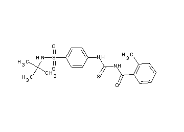 N-[({4-[(tert-butylamino)sulfonyl]phenyl}amino)carbonothioyl]-2-methylbenzamide - Click Image to Close