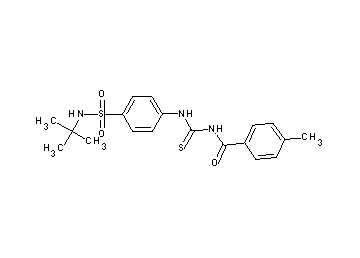 N-[({4-[(tert-butylamino)sulfonyl]phenyl}amino)carbonothioyl]-4-methylbenzamide - Click Image to Close