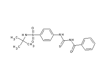 N-[({4-[(tert-butylamino)sulfonyl]phenyl}amino)carbonothioyl]benzamide