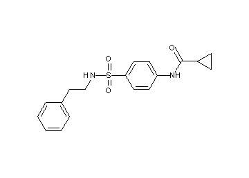 N-(4-{[(2-phenylethyl)amino]sulfonyl}phenyl)cyclopropanecarboxamide
