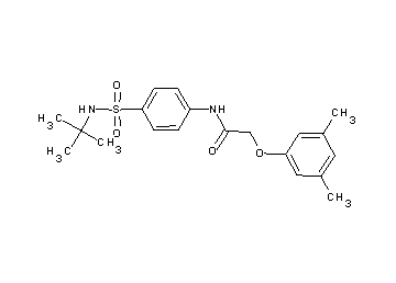 N-{4-[(tert-butylamino)sulfonyl]phenyl}-2-(3,5-dimethylphenoxy)acetamide - Click Image to Close