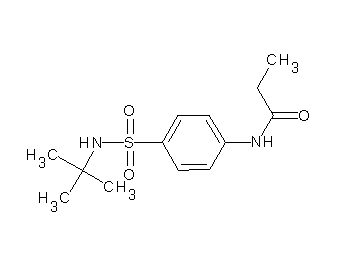 N-{4-[(tert-butylamino)sulfonyl]phenyl}propanamide