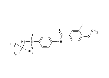 N-{4-[(tert-butylamino)sulfonyl]phenyl}-3-iodo-4-methoxybenzamide