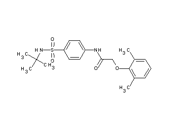 N-{4-[(tert-butylamino)sulfonyl]phenyl}-2-(2,6-dimethylphenoxy)acetamide