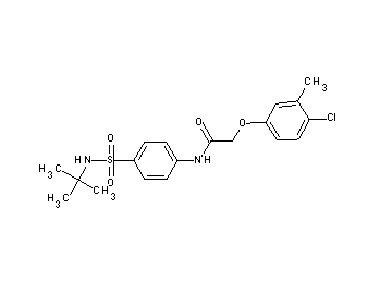 N-{4-[(tert-butylamino)sulfonyl]phenyl}-2-(4-chloro-3-methylphenoxy)acetamide