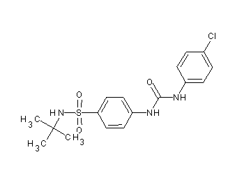 N-(tert-butyl)-4-({[(4-chlorophenyl)amino]carbonyl}amino)benzenesulfonamide