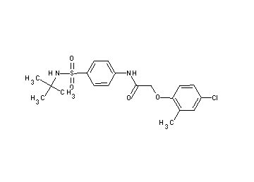 N-{4-[(tert-butylamino)sulfonyl]phenyl}-2-(4-chloro-2-methylphenoxy)acetamide