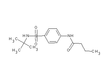 N-{4-[(tert-butylamino)sulfonyl]phenyl}butanamide