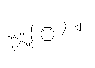 N-{4-[(tert-butylamino)sulfonyl]phenyl}cyclopropanecarboxamide