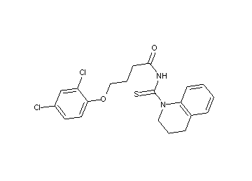 4-(2,4-dichlorophenoxy)-N-(3,4-dihydro-1(2H)-quinolinylcarbonothioyl)butanamide - Click Image to Close