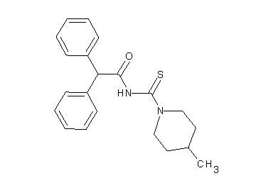 N-[(4-methyl-1-piperidinyl)carbonothioyl]-2,2-diphenylacetamide