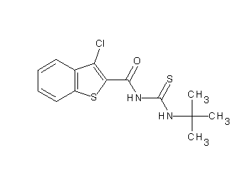 N-[(tert-butylamino)carbonothioyl]-3-chloro-1-benzothiophene-2-carboxamide