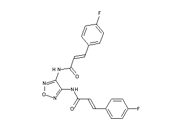 N,N'-1,2,5-oxadiazole-3,4-diylbis[3-(4-fluorophenyl)acrylamide]