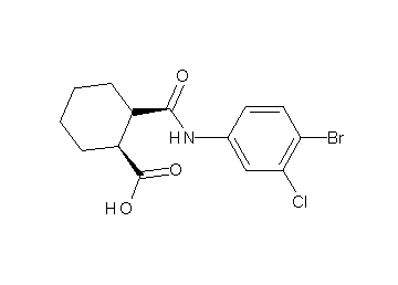2-{[(4-bromo-3-chlorophenyl)amino]carbonyl}cyclohexanecarboxylic acid