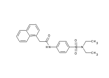N-{4-[(diethylamino)sulfonyl]phenyl}-2-(1-naphthyl)acetamide