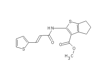 methyl 2-{[3-(2-thienyl)acryloyl]amino}-5,6-dihydro-4H-cyclopenta[b]thiophene-3-carboxylate
