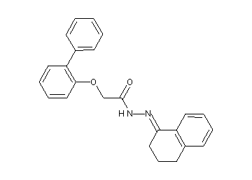 2-(2-biphenylyloxy)-N'-(3,4-dihydro-1(2H)-naphthalenylidene)acetohydrazide