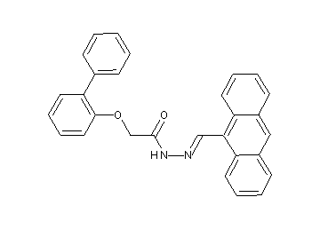 N'-(9-anthrylmethylene)-2-(2-biphenylyloxy)acetohydrazide - Click Image to Close