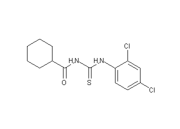 N-{[(2,4-dichlorophenyl)amino]carbonothioyl}cyclohexanecarboxamide - Click Image to Close