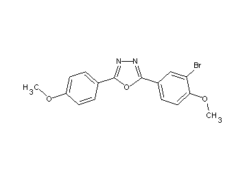 2-(3-bromo-4-methoxyphenyl)-5-(4-methoxyphenyl)-1,3,4-oxadiazole