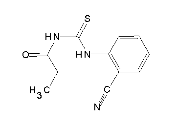 N-{[(2-cyanophenyl)amino]carbonothioyl}propanamide
