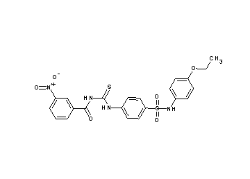N-{[(4-{[(4-ethoxyphenyl)amino]sulfonyl}phenyl)amino]carbonothioyl}-3-nitrobenzamide