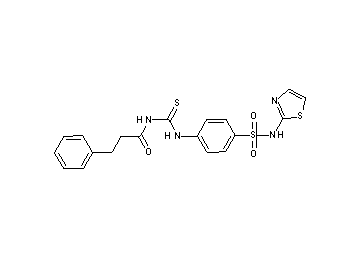 3-phenyl-N-[({4-[(1,3-thiazol-2-ylamino)sulfonyl]phenyl}amino)carbonothioyl]propanamide - Click Image to Close