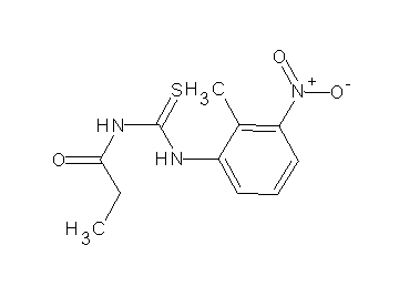 N-{[(2-methyl-3-nitrophenyl)amino]carbonothioyl}propanamide - Click Image to Close