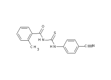 N-{[(4-cyanophenyl)amino]carbonothioyl}-2-methylbenzamide - Click Image to Close