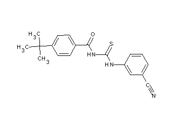 4-tert-butyl-N-{[(3-cyanophenyl)amino]carbonothioyl}benzamide