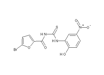 5-bromo-N-{[(2-hydroxy-5-nitrophenyl)amino]carbonothioyl}-2-furamide - Click Image to Close